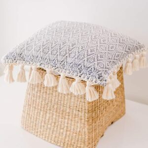 Blue Maya Handwoven Pillow Cover