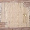 Maya Beige Cotton Rectangular Placemats - Set of 4