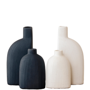 Kreda Handcrafted Ceramic Vase - Set of 2